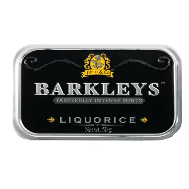 Bala Barkleys Tastefully Intense Mints Liquorice 50g