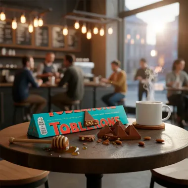 Toblerone Chocolate ao Leite com Am&ecirc;ndoas Caramelizadas e Sal 100g