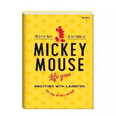 Caderno StarSchool Costurado Capa Dura Disney Mickey Sortidos 80 Folhas