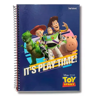 Caderno Diney Pixar Toy Story StarSchool Espiral Capa Dura Sortidos 80 Folhas