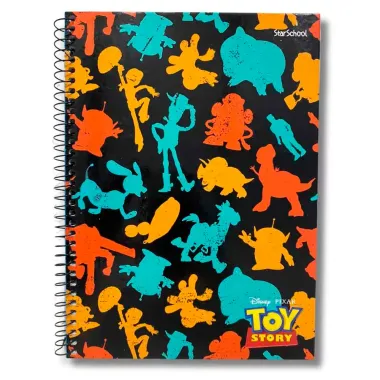 Caderno Diney Pixar Toy Story StarSchool Espiral Capa Dura Sortidos 80 Folhas