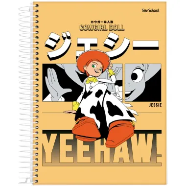 Caderno Disney Pixar Toy Story StarSchool Espiral Capa Dura Sortidos 80 Folhas