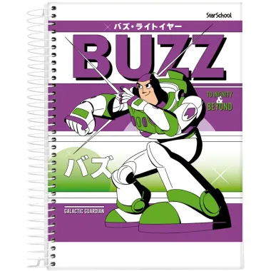 Caderno Disney Pixar Toy Story StarSchool Espiral Capa Dura Sortidos 80 Folhas