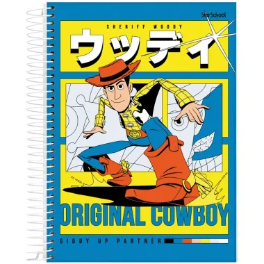 Caderno Disney Pixar Toy Story StarSchool Espiral Capa Dura Sortidos 80 Folhas