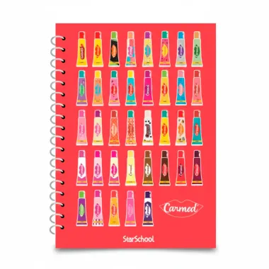 Caderno Carmed StarSchool Universal Capa Dura Sortidos 160 Folhas