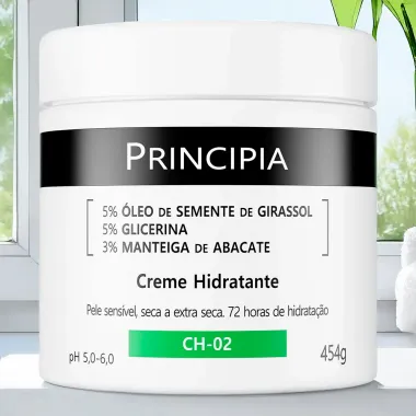 Creme Hidratante Principia Ch-02, Pele Sens&iacute;vel Seca a Extra seca 454g