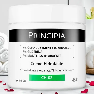 Creme Hidratante Principia Ch-02, Pele Sens&iacute;vel Seca a Extra seca 454g