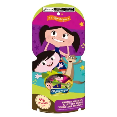 Bombom Montev&eacute;rgine O Show da Luna Chocolate ao Leite Recheio Cremoso Sabor  Brigadeiro Sortidos 44g