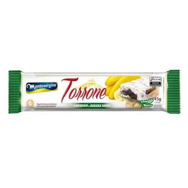 Torrone Montev&eacute;rgine com Amendoim Banana e Passa 45g