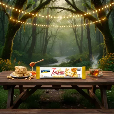 Torrone Montev&eacute;rgine com Amendoim e Mel 45g