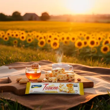 Torrone Montev&eacute;rgine com Amendoim e Mel 45g