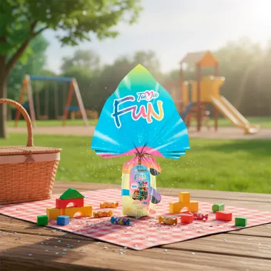 Ovo de P&aacute;scoa Toc Mix Fun Chocolate Ao Leite Ganhe uma Super Van de Brinquedo 60g