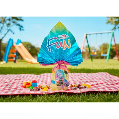 Ovo de P&aacute;scoa Toc Mix Fun Chocolate Ao Leite Ganhe uma Super Van de Brinquedo 60g