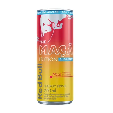 Energ&eacute;tico Red Bull The Ma&ccedil;a Edition Sugarfree 250ml