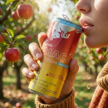 Energ&eacute;tico Red Bull The Ma&ccedil;a Edition Sugarfree 250ml