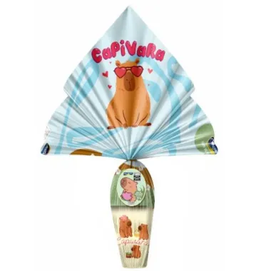 Ovo P&aacute;scoa Montevergine Capivara Chocolate Ao Leite +Copo 80g