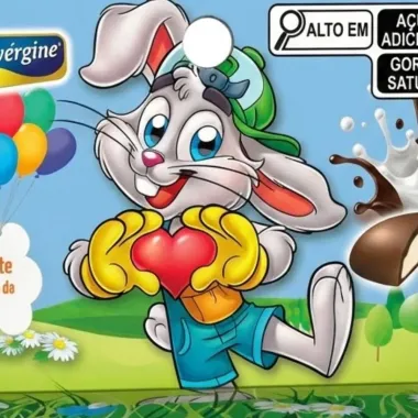 Bombom Montev&eacute;rgine Coelho Sabor Chocolate ao Leite Recheio Cremoso de Leite 50g