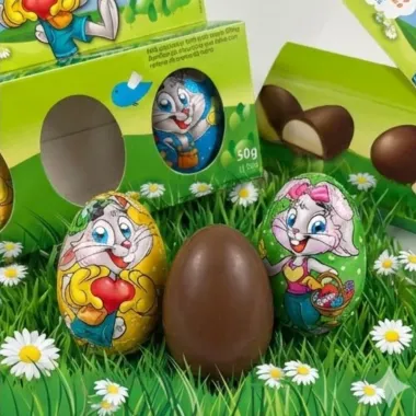 Bombom Montev&eacute;rgine Coelho Sabor Chocolate ao Leite Recheio Cremoso de Leite 50g