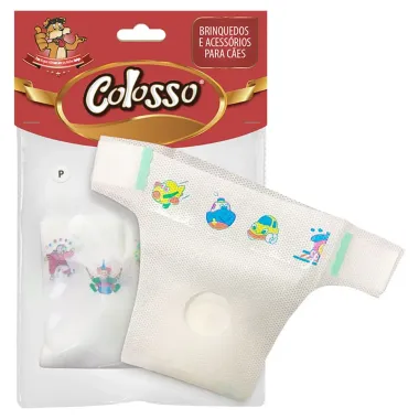 Fralda Para C&atilde;o Colosso Tamanho P com 5 Unidades