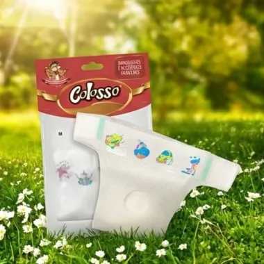 Fralda Para C&atilde;es Colosso Tamanho M Com 5 Unidades