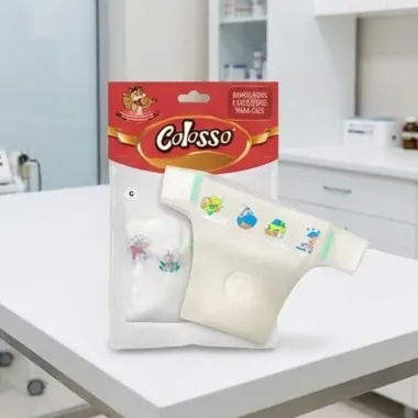 Fralda para C&atilde;es Colosso Tamanho G Com 5 Unidades