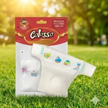 Fralda para C&atilde;es Colosso Tamanho G Com 5 Unidades