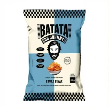 Batata do Johnny Chips de Batata Doce Ervas Finas 45g