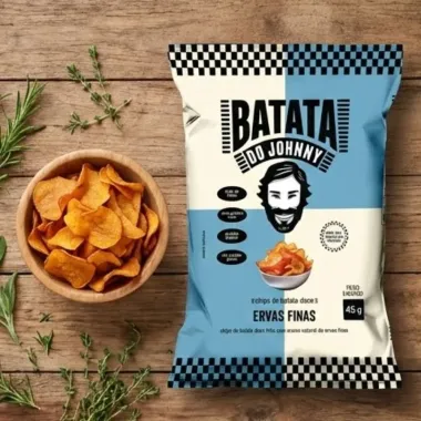 Batata do Johnny Chips de Batata Doce Ervas Finas 45g