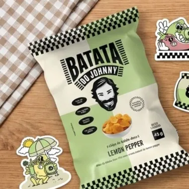 Batata do Johnn Chips de Batata Doce Lemon Peper 45g