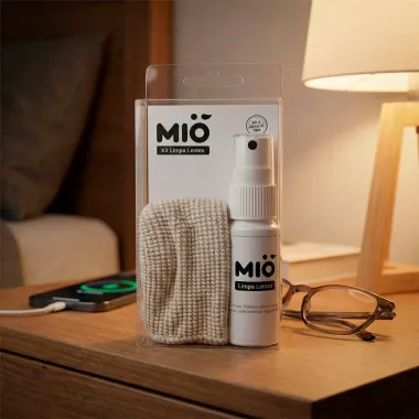 Kit Limpa Lentes de &Oacute;culos Mi&oacute; Spray e 1 Flanela