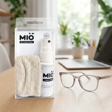 Kit Limpa Lentes de &Oacute;culos Mi&oacute; Spray e 1 Flanela