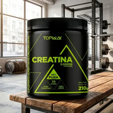 Creatina 3.000mg TopWay 100% Pura Sabor Natural 210g