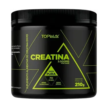 Creatina 3.000mg TopWay 100% Pura Sabor Natural 210g