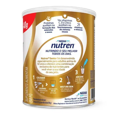 NUTREN SENIOR S/SABOR L+P- 370G