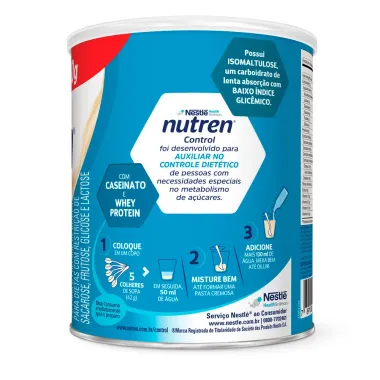 Nutren Control Diet Sabor Baunilha 20% de Desconto Gr&aacute;tis 150g com 740g