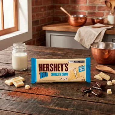 Chocolate Hershey's BIG Cookies 'N' Creme Branco 138g