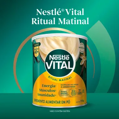 Nestl&eacute; Vital Ritual Matinal Adultos 40+ Aroma Baunilha 720g