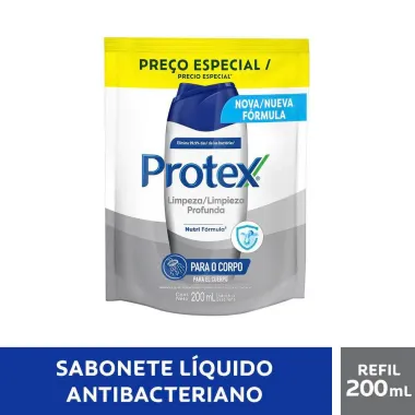 Sabonete Liquido Para o Corpo Protex Limpeza Profunda Refil Pre&ccedil;o Especial 200ml
