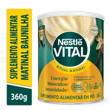 Nestle Vital Ritual Matinal Adultos 40+ Aroma Baunilha 360g