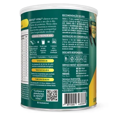 Nestle Vital Ritual Matinal Adultos 40+ Aroma Baunilha 360g