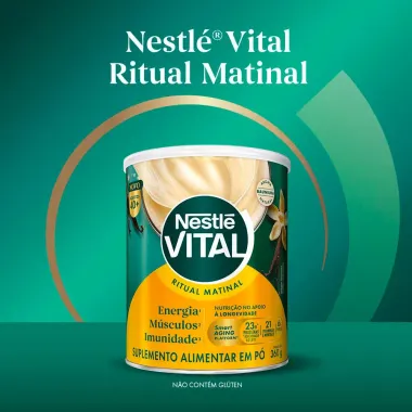 Nestle Vital Ritual Matinal Adultos 40+ Aroma Baunilha 360g