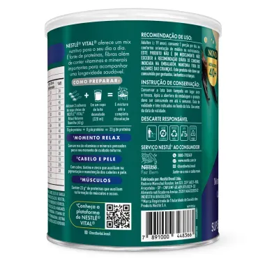 Nestl&eacute; Vital Ritual Noturno Adultos 40+ Aroma Baunilha 360g