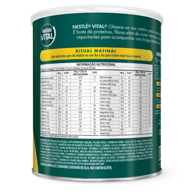 Nestle Vital Ritual Matinal Adultos 40+ Sem Sabor 720g