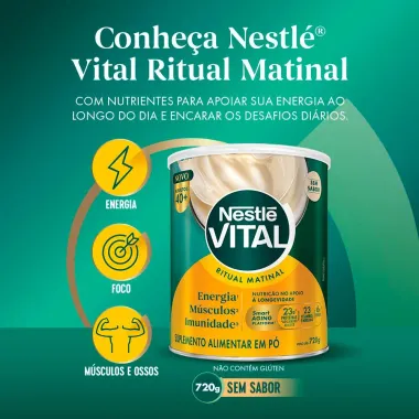 Nestle Vital Ritual Matinal Adultos 40+ Sem Sabor 720g