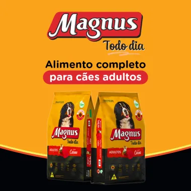 Ração para Cães Magnus Premium Todo Dia Adultos Sabor Carne 15Kg