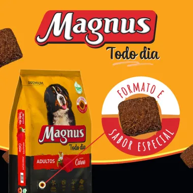 Ração para Cães Magnus Premium Todo Dia Adultos Sabor Carne 15Kg