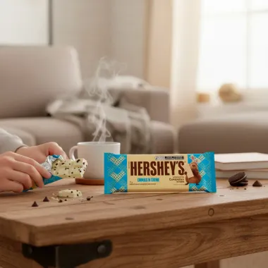 Chocolate Hershey's Cookies 'N' Creme Capibarra da P&aacute;scoa Branco 77g