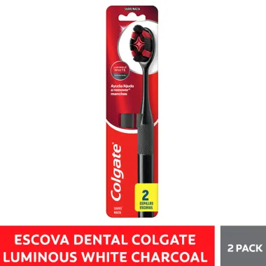 Escova Dental Colgate Luminous White com 2 Unidades