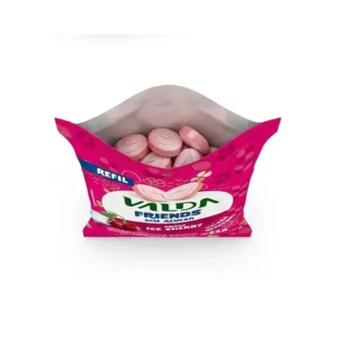 Pastilha Valda Friends Refil Sabor Ice Cherry Sem A&ccedil;&uacute;car 25g