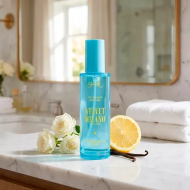 Spray Perfumado Skelt Velvet Milano Fine Fragrance Lim&atilde;o Rosa Branca Baunilha 100ml